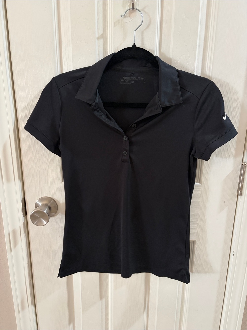 Nike Black Short-Sleeve Golf Polo